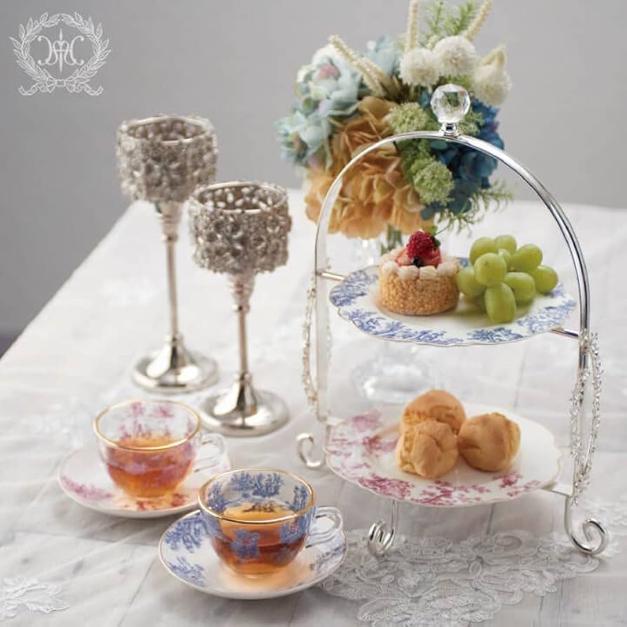 トワルドジュイ　お皿　21cm 2枚組 ギフトSET/トワルドジュイ/ボルドー トリオセット｜輸入食器